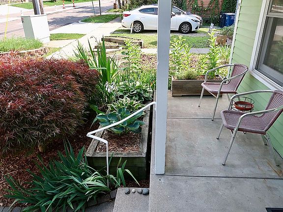Front porch looking south