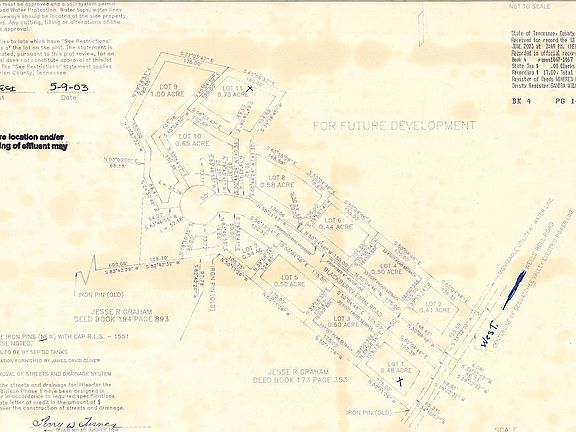 Subdivision map
