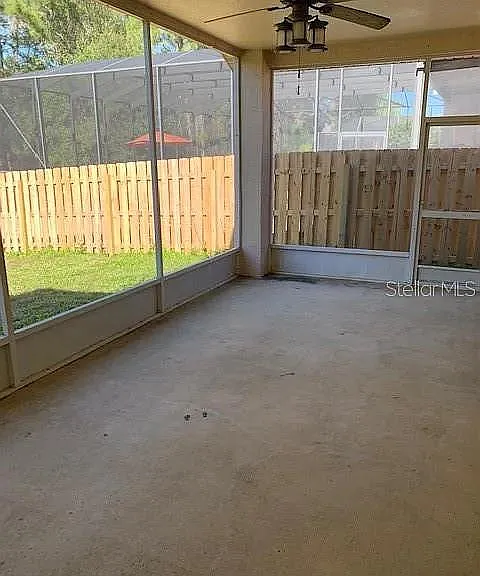 Screened Sitting Area