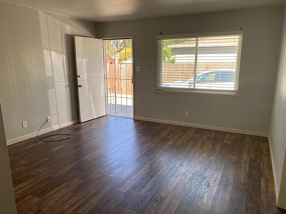 Looking at living room from bedroom.