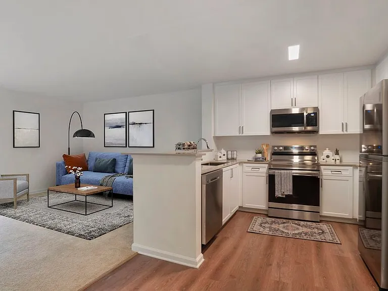 Kitchen and living room