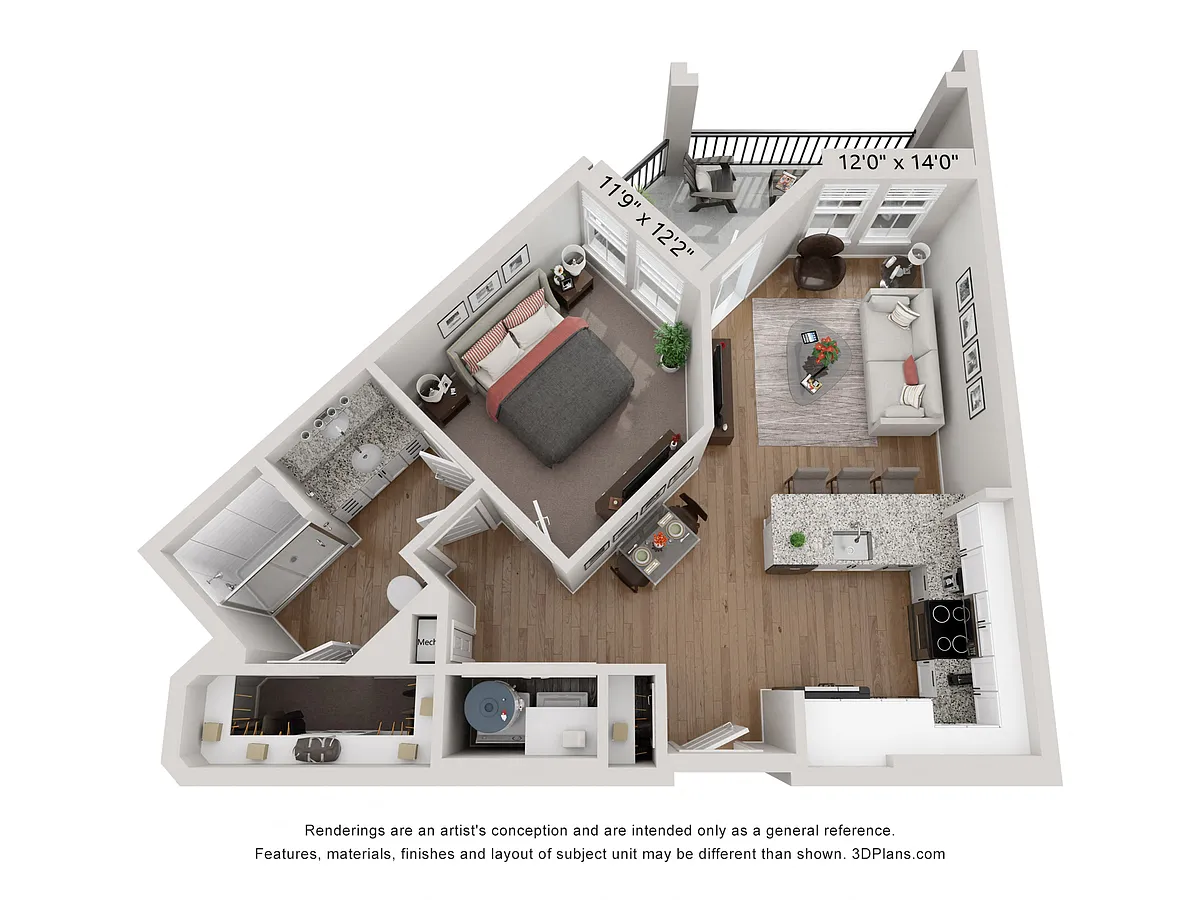 Floor plan A2 - Navy