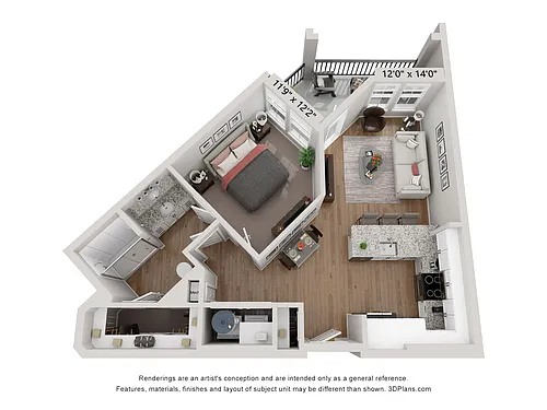 Floor plan A2 - Navy
