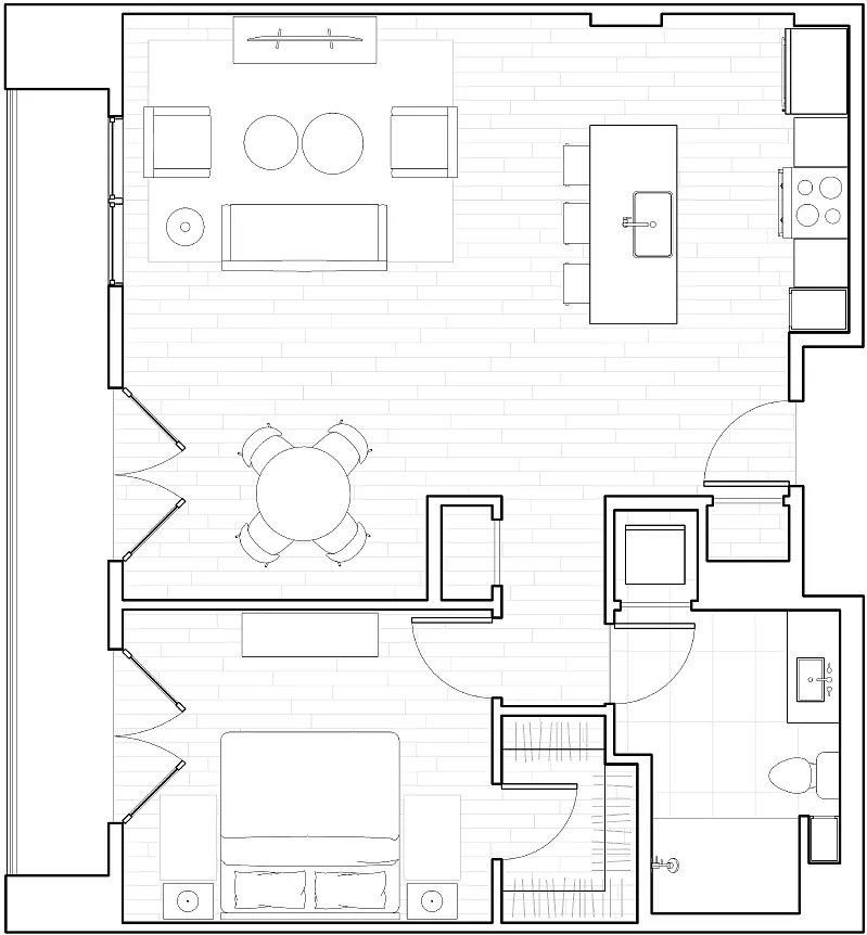 Floor plan A SIX