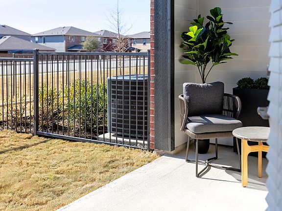 Patio with fenced-in yard (select homes)
