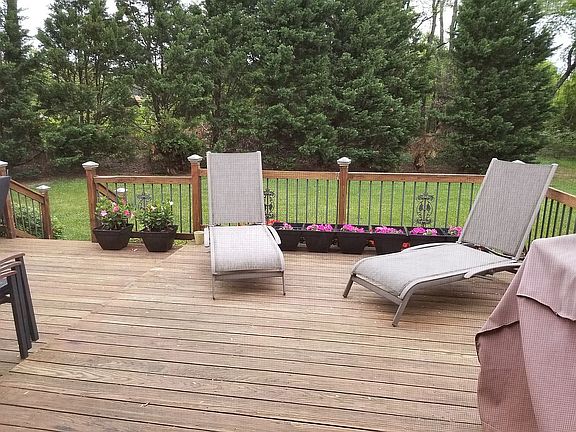 Deck is length of house