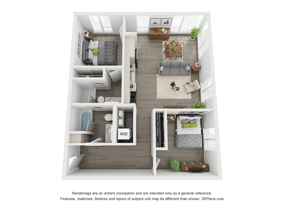 Floor plan Two Bedroom A