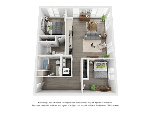 Floor plan Two Bedroom A