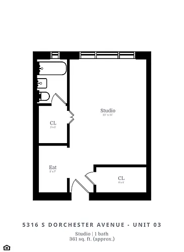 Floor plan Studio (A3)