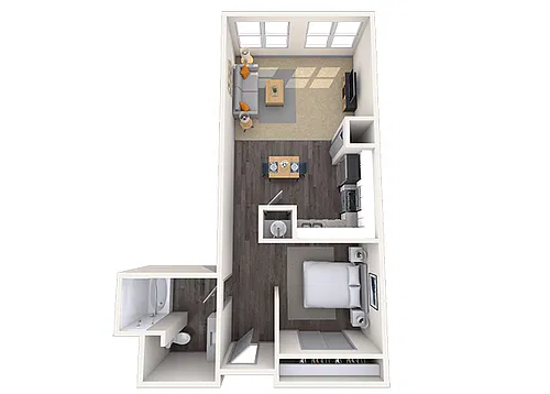 Floor plan Loft 0x1 723 SF
