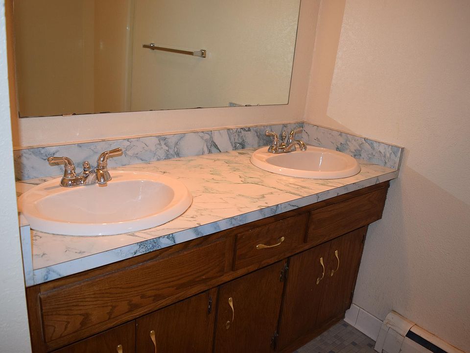 Bathroom with double sinks.