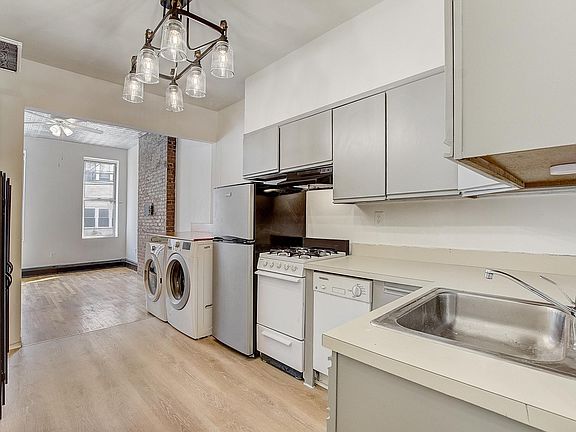 In-unit washer and dryer, dishwasher. Ample storage.