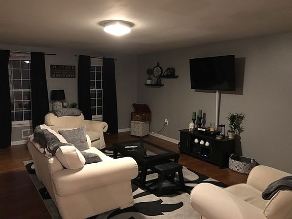 Living room staged