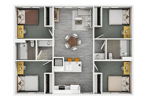 Floor plan 4 x 2 Premium