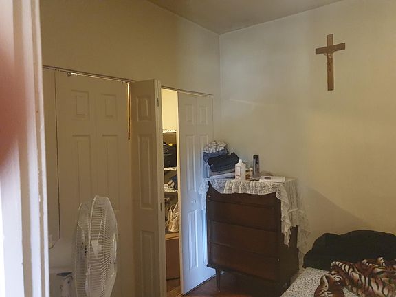 Front bedroom 9 foot closet goes across the whole wall.