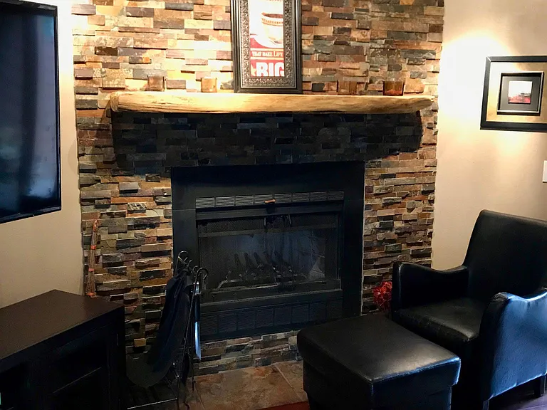 RARE Wood-Burning Fireplace!
