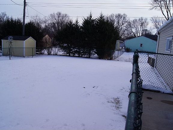 Fenced yard