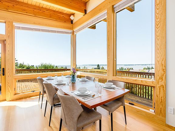 Dining area with incredible views