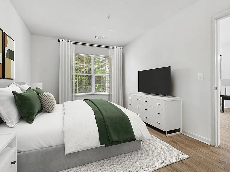 Renovated Package I bedroom with hard surface flooring