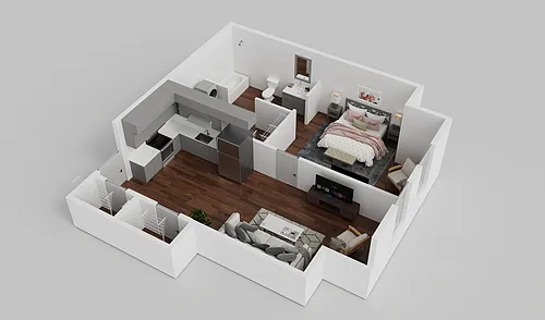 Floor plan One Bedroom