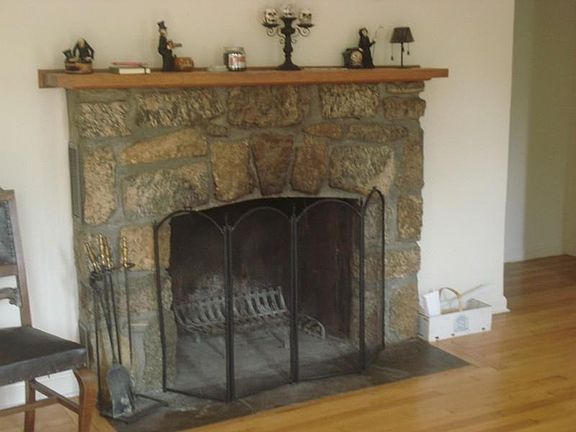 Fieldstone Fireplace