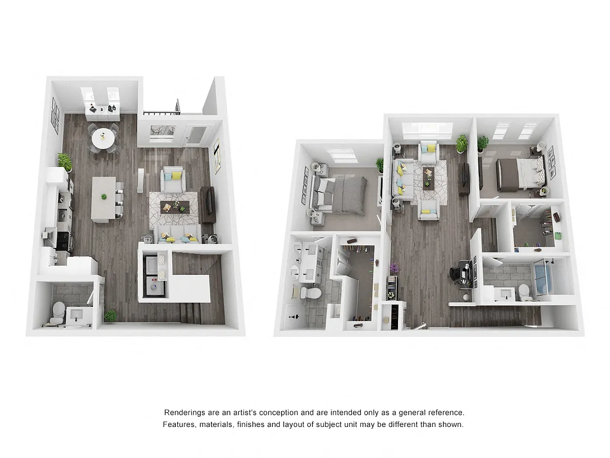 Floor plan 2x2.5 Townhome