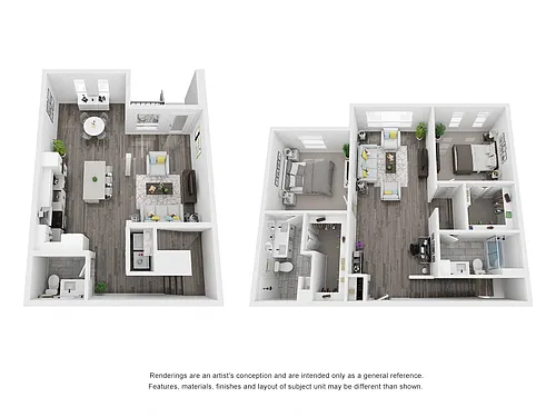 Floor plan 2x2.5 Townhome