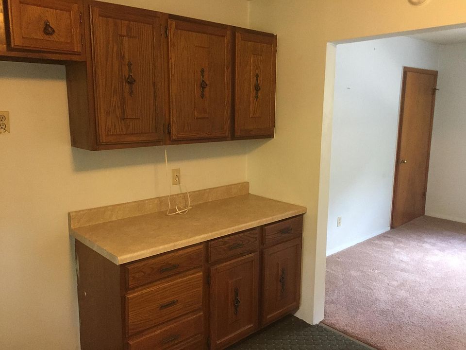 Kitchen leading into the living room
