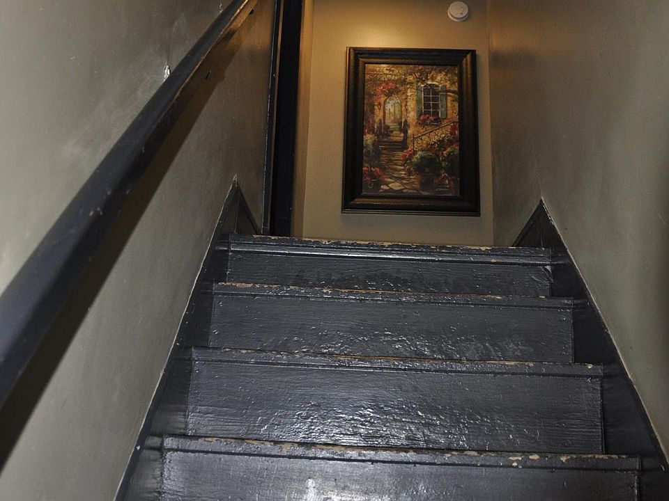 Stairs leading to apartment.
