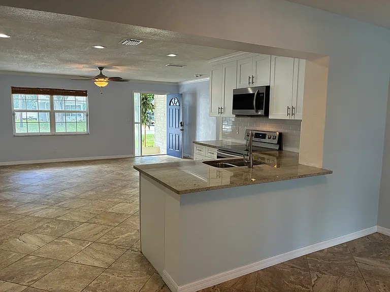 kitchen looking into front living room