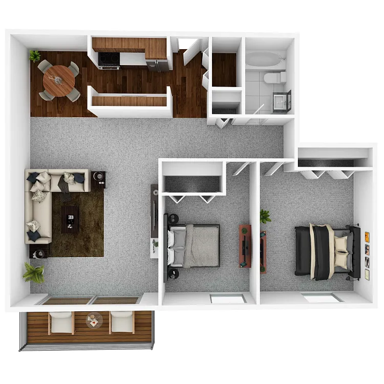 Floor plan Two Bedroom