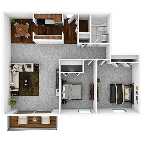 Floor plan Two Bedroom