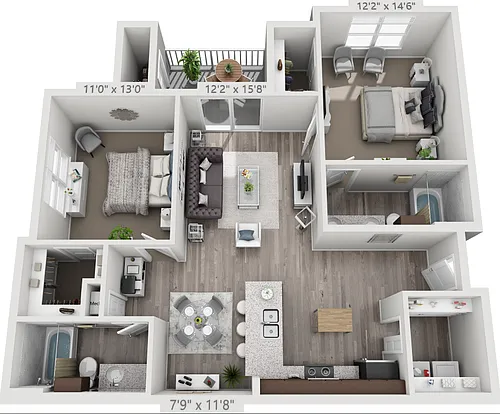 Floor plan B3