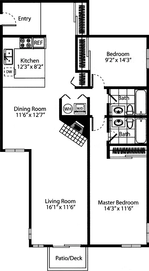 2 bed, 1115 sqft, $2,750 — Photo 2