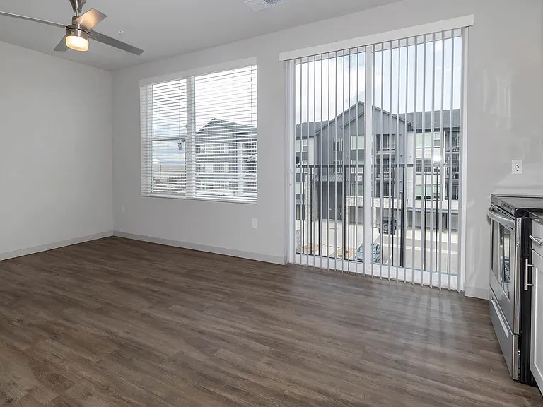 Living Room with Juliet Balcony and Hard Surface Flooring