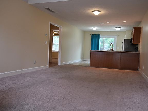 Living room looking to kitchen