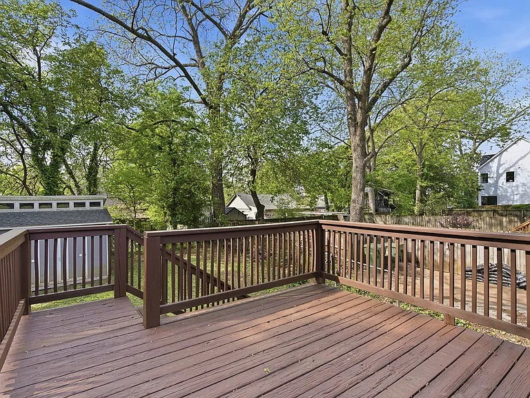Rear deck