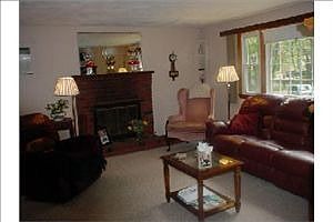 Fireplace in living room
