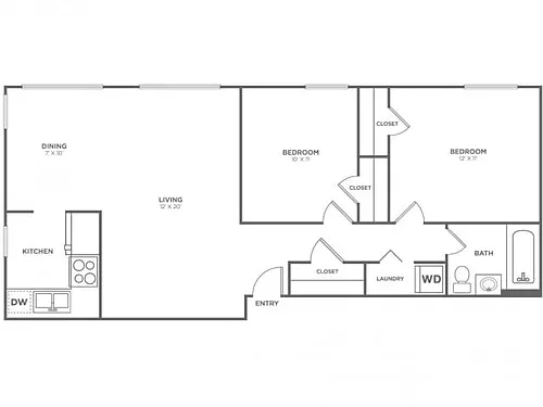 Floor plan Long-Restored