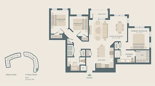 Floor plan Stanza