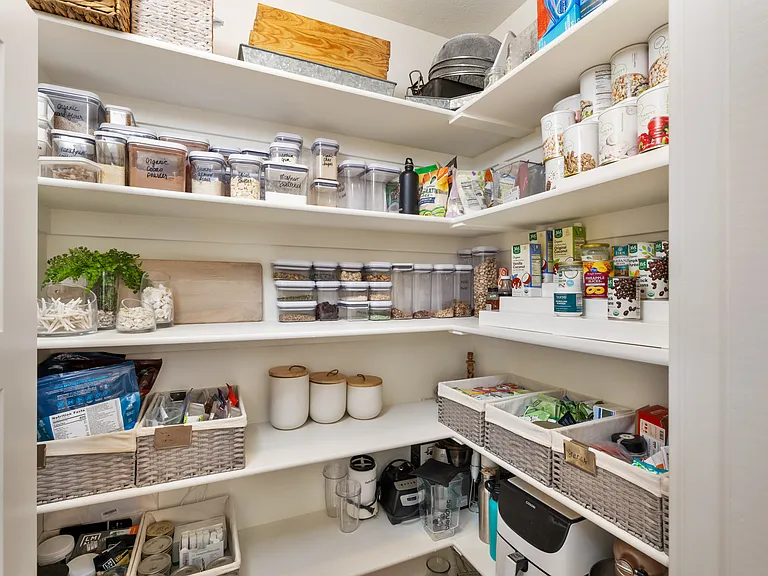 large spacious pantry
