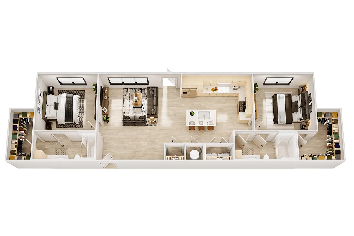 Floor plan 2 BR-F