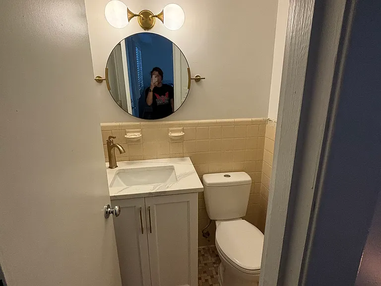 Downstairs half bath.