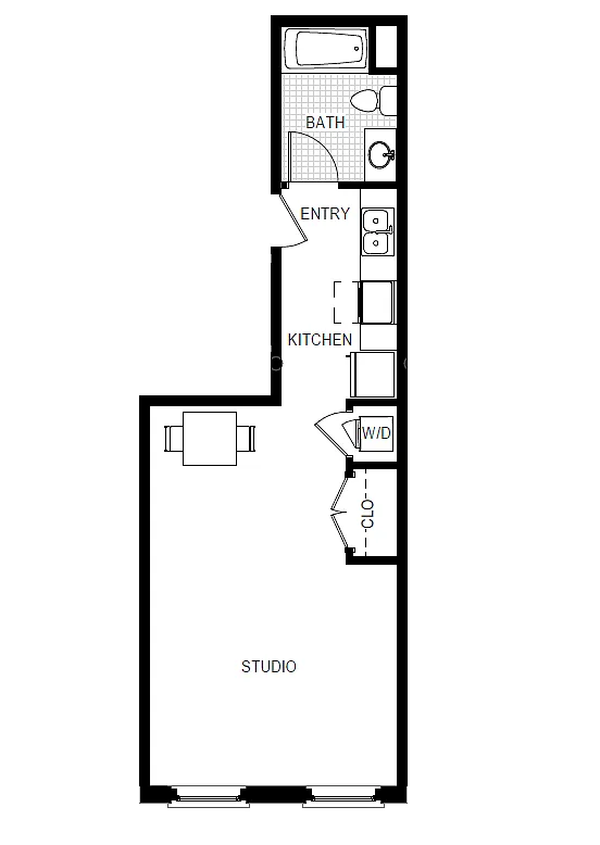 Floor plan Studio C