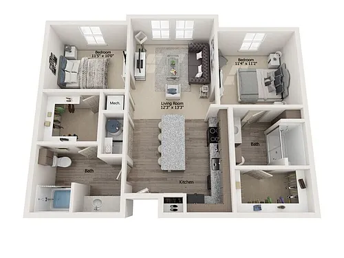 Floor plan B1