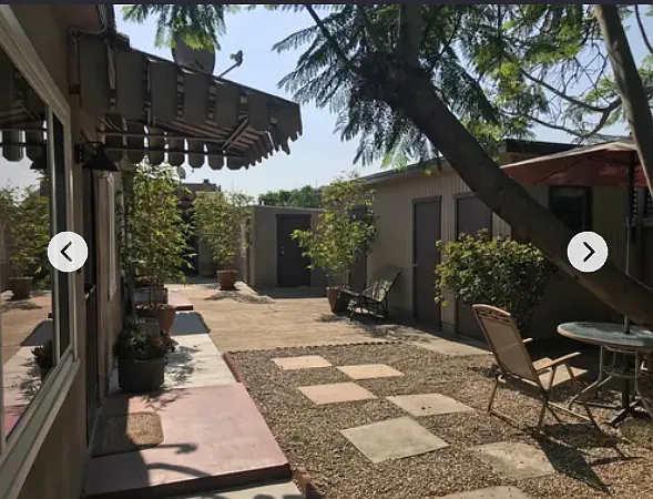 Courtyard from apartment door