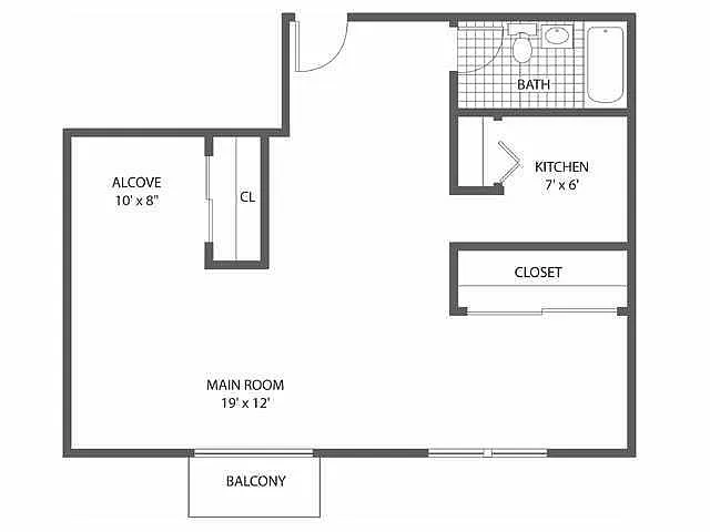 Floor plan Studio
