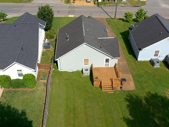 Large lot and nice deck