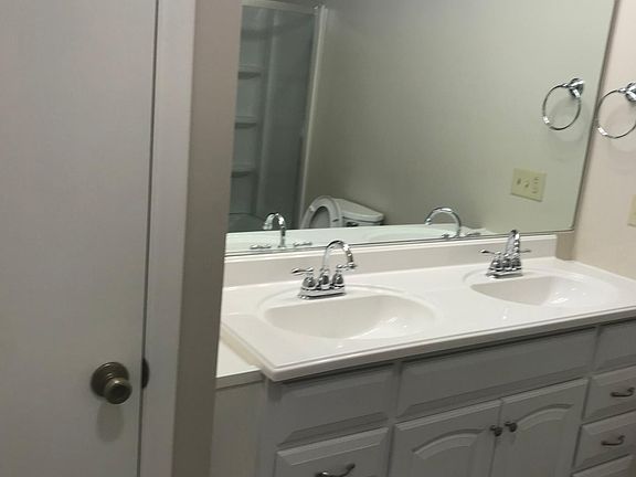 Twin sink vanity and mirror 2nd floor bath