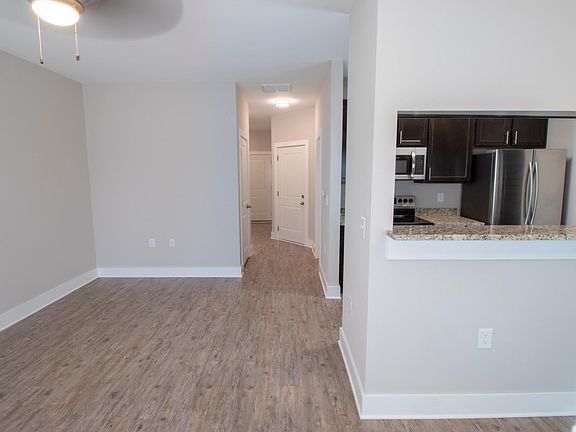 Living area view to entrance hall